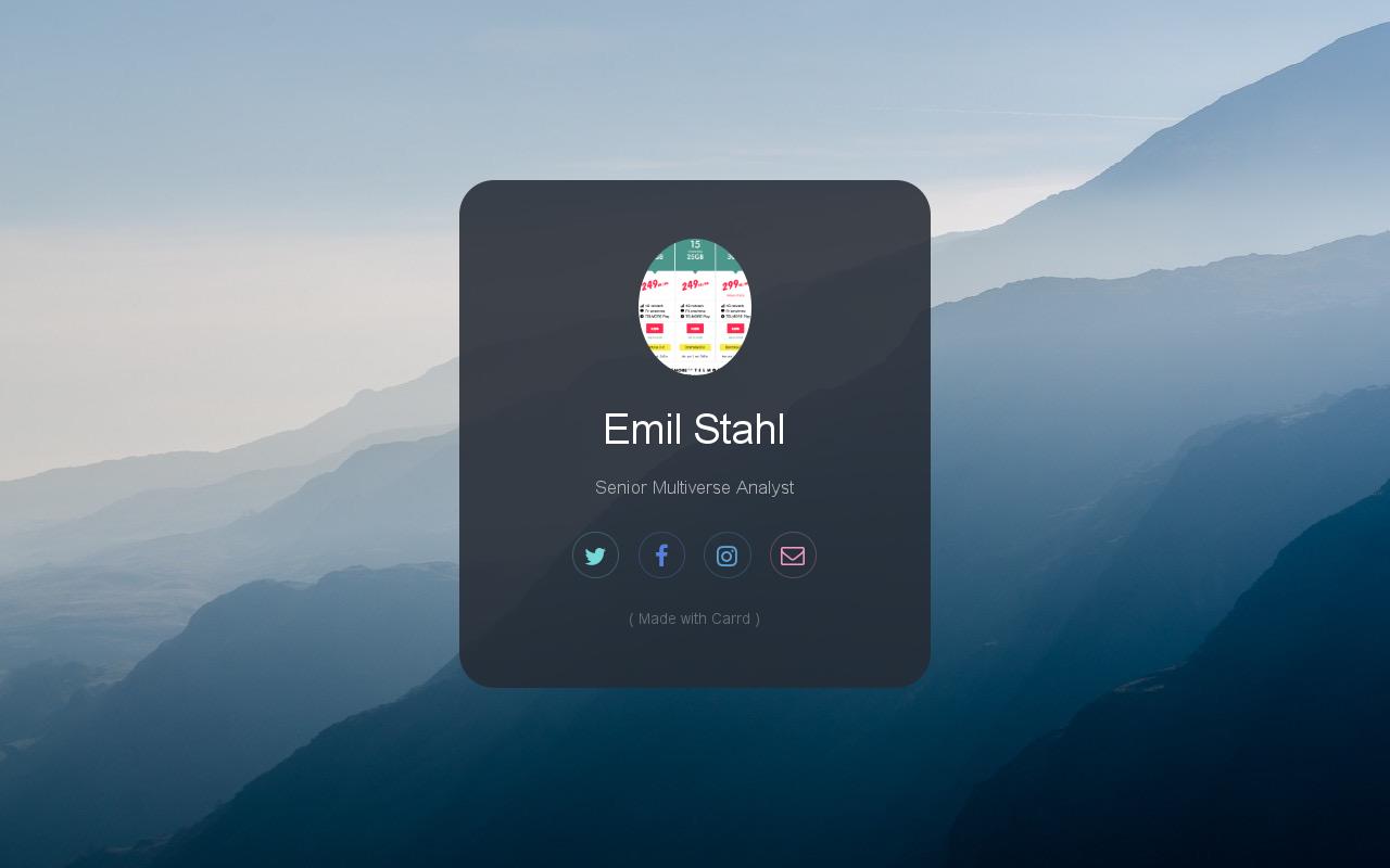 Carrd profile picture for @emil